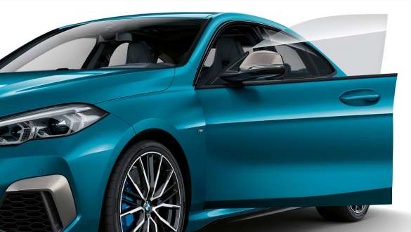 Frameless doors BMW 2 Series Gran Coupé F44 Frameless doors BMW 2 Series Gran Coupé F44 Snapper Rocks Blue metallic exterior