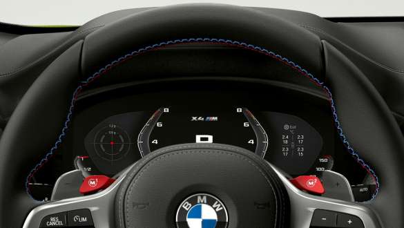 M specific instrument cluster BMW X4 M Automobiles F98 LCI 2021 BMW X4 M Automobiles F98 LCI Facelift 2021 M specific instrument cluster