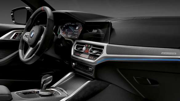 M Performance interior trims in carbon fibre wheel BMW 4 Series Convertible M Performance interior trims in carbon fibre BMW 4 Series Convertible G23 2020