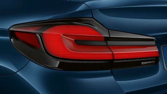 LED rear lights BMW 5 Series Sedan G30 LED rear lights BMW 5 Series Sedan Facelift 2020 Phytonic Blue close-up rear