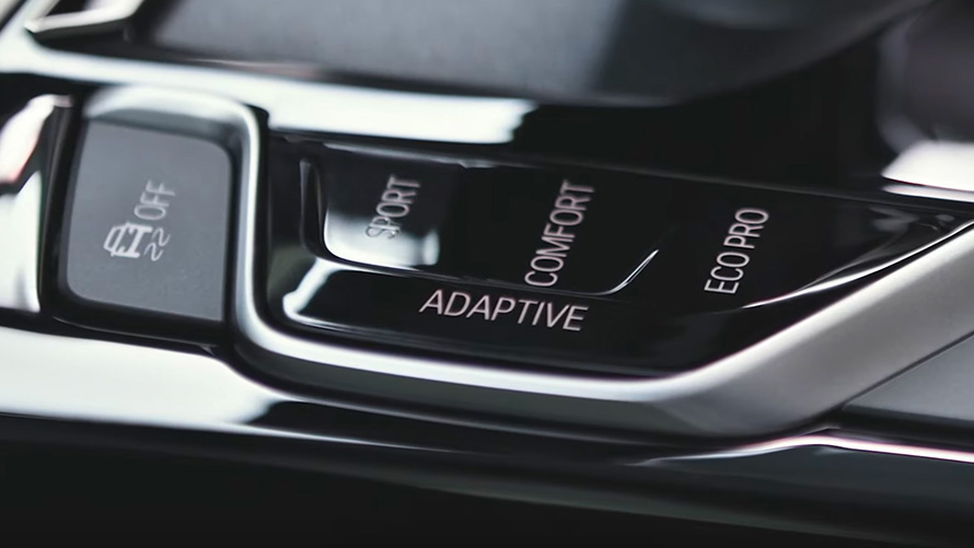 BMW Adaptive Suspension button