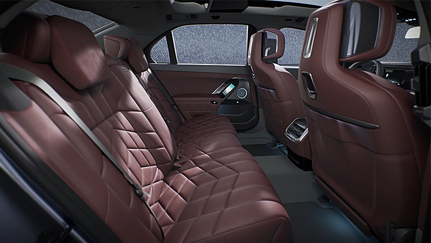 BMW 7 Series Sedan G70 ICE 740i แพ็คเกจ M sports Private Lounge ของ BMW 7 Series Sedan G70 ICE 740i แพ็คเกจ M sports