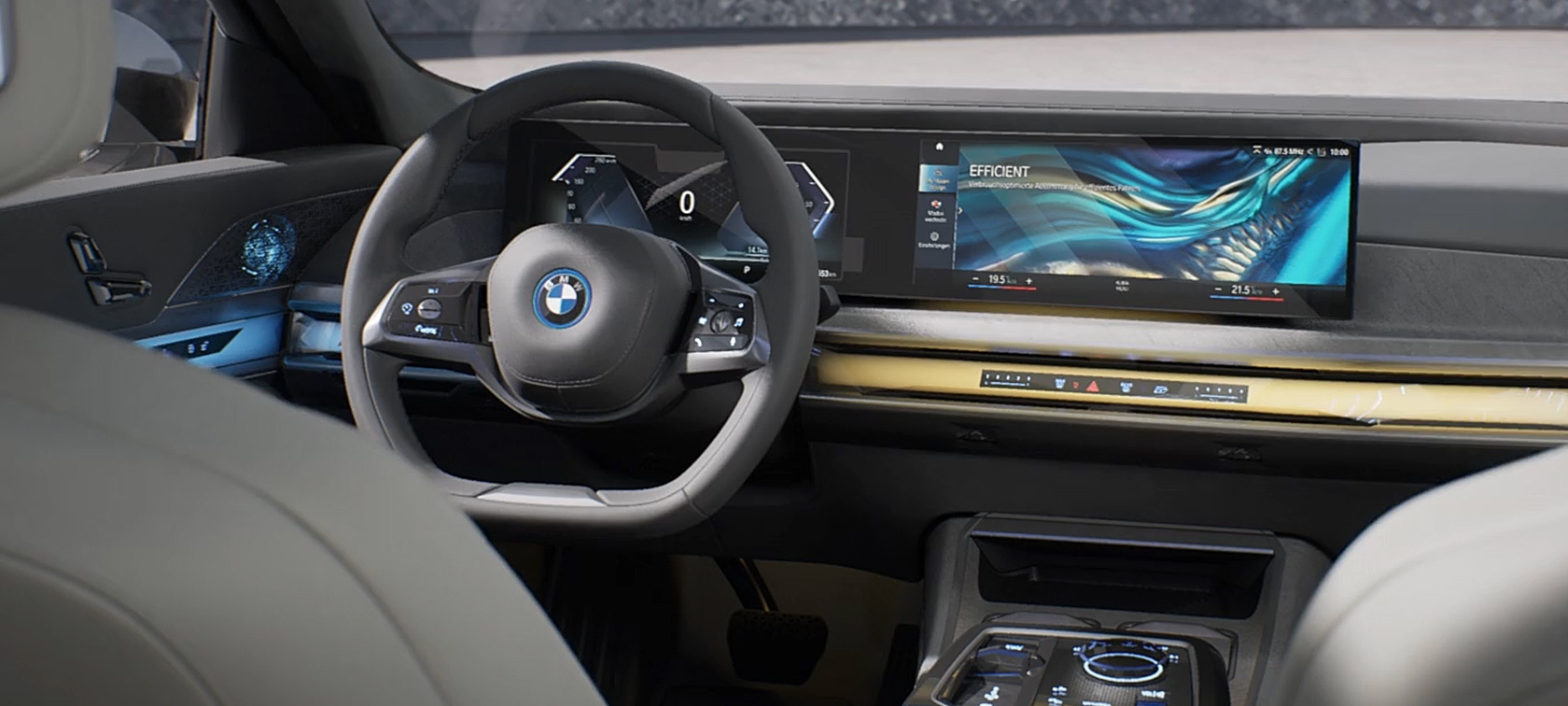 วิดีโอแสดงจุดเด่นภายในของ BMW i7 Sedan G70 วิดีโอแสดงจุดเด่นภายในของ BMW i7 Sedan G70