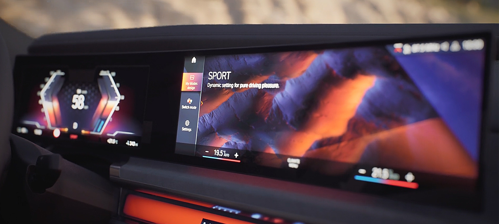 วิดีโอแสดง My Modes ของ BMW i7 Sedan G70 วิดีโอแสดง My Modes ภายในห้องโดยสารของ BMW i7 Sedan G70