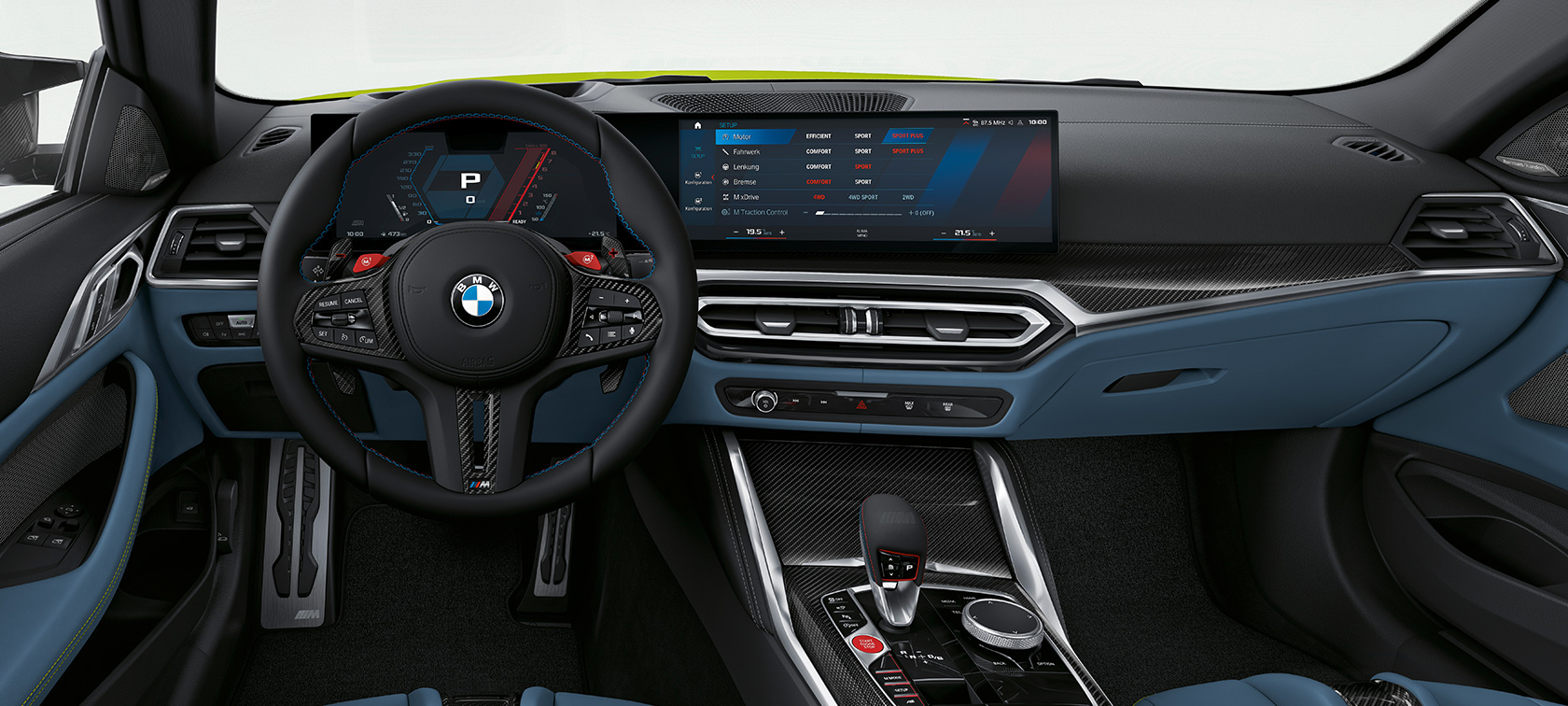 BMW M4 Coupé G82 2020 cockpit BMW M4 Coupé G82 2020 cockpit interior