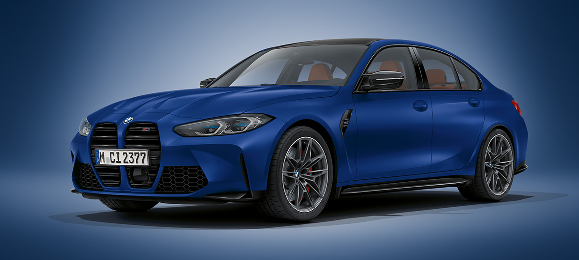 BMW Individual Frozen Portimao Blue metallic BMW M4 Coupé G82 2020 BMW M4 Coupé BMW Individual Frozen Portimao Blue metallic G82 2020 three-quarter front view standing