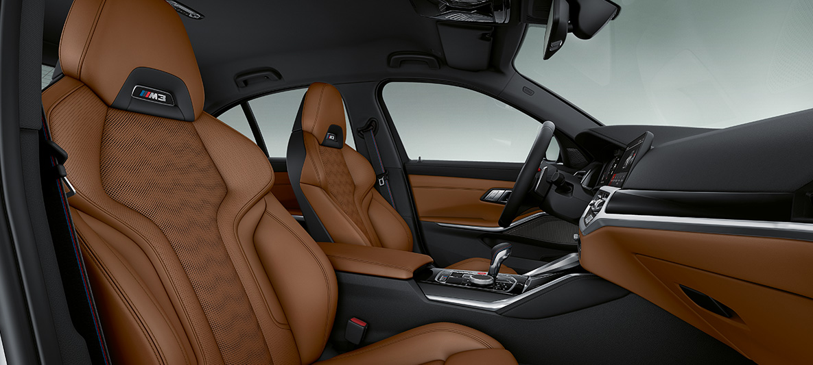 BMW Individual full leather trim 'Merino' Tartufo BMW M4 Coupé 2020 G82 Interior BMW Individual full leather trim 'Merino' Tartufo BMW M4 Coupé G82 2020 interior