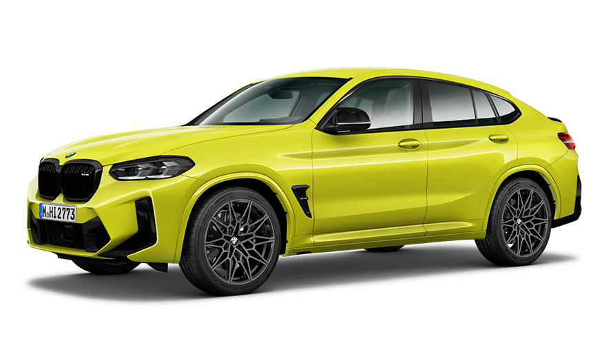 มุมมองด้านข้างแบบสามในสี่ส่วนของ BMW X Series BMW X4 M Automobiles G02 MP มุมมองด้านข้างแบบสามในสี่ส่วนของ BMW X Series BMW X4 M Automobiles G02 MP