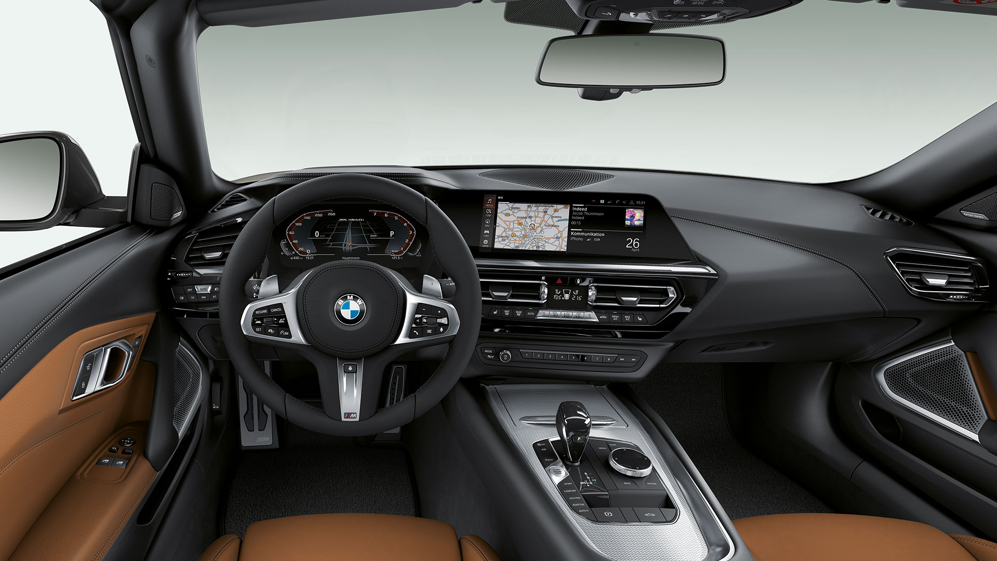 BMW Z4 Roadster M40i, Lenkrad und Fahrerplatz BMW Z4 Roadster M40i