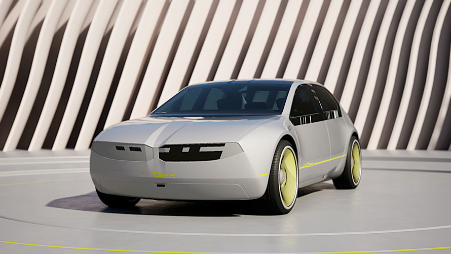 ไอคอน Phygital ของ BMW i Vision Dee ไอคอน Phygital ของรถยนต์ภายใต้วิสัยทัศน์ BMW i Vision Dee