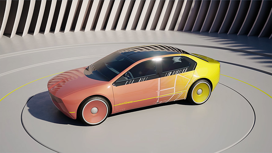 เทคโนโลยี E Ink ใน BMW i Vision Dee เทคโนโลยี E Ink ในรถยนต์ภายใต้วิสัยทัศน์ BMW i Vision Dee