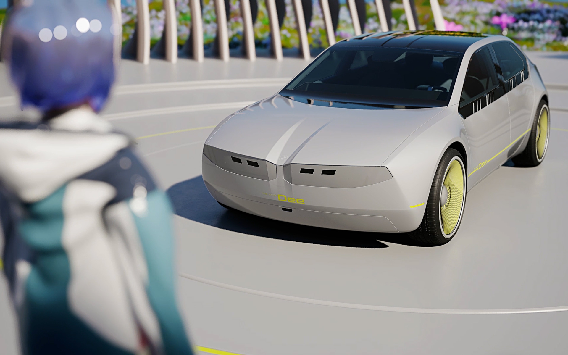 ไอคอนดิจิตอลการออกแบบภายนอก BMW i Vision Dee ไอคอนดิจิตอลการออกแบบภายนอกรถยนต์ภายใต้วิสัยทัศน์ BMW i Vision Dee