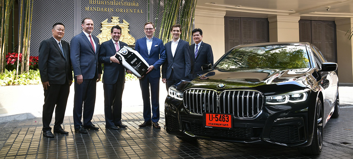 BMW Thailand and Mandarin Oriental, Bangkok further elevate luxury experience for hotel guests with delivery of the new BMW 730Ld M Sport, marking 100 BMW 7 Series limousines delivered BMW Thailand and Mandarin Oriental, Bangkok further elevate luxury experience for hotel guests with delivery of the new BMW 730Ld M Sport, marking 100 BMW 7 Series limousines delivered
