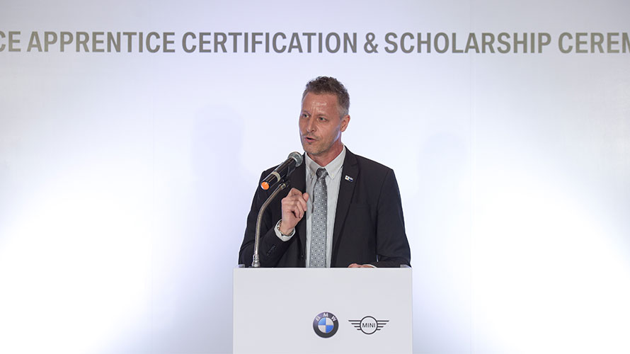 Mr. Markus Hoffmann, Head of German-Thai Dual Excellence Education Department, the German-Thai Chamber of Commerce Mr. Markus Hoffmann, Head of German-Thai Dual Excellence Education Department, the German-Thai Chamber of Commerce