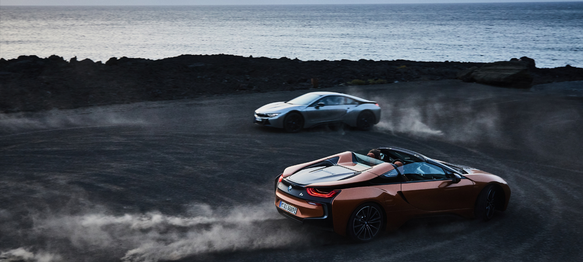 THE NEW BMW i8 Roadster. Clean wind in your hair. THE NEW BMW i8 Roadster. Clean wind in your hair.