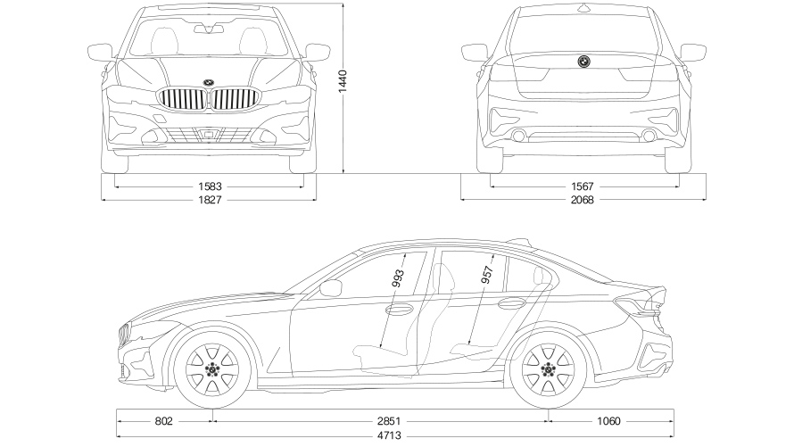 BMW 3 Series Sedan: Engines & technical data