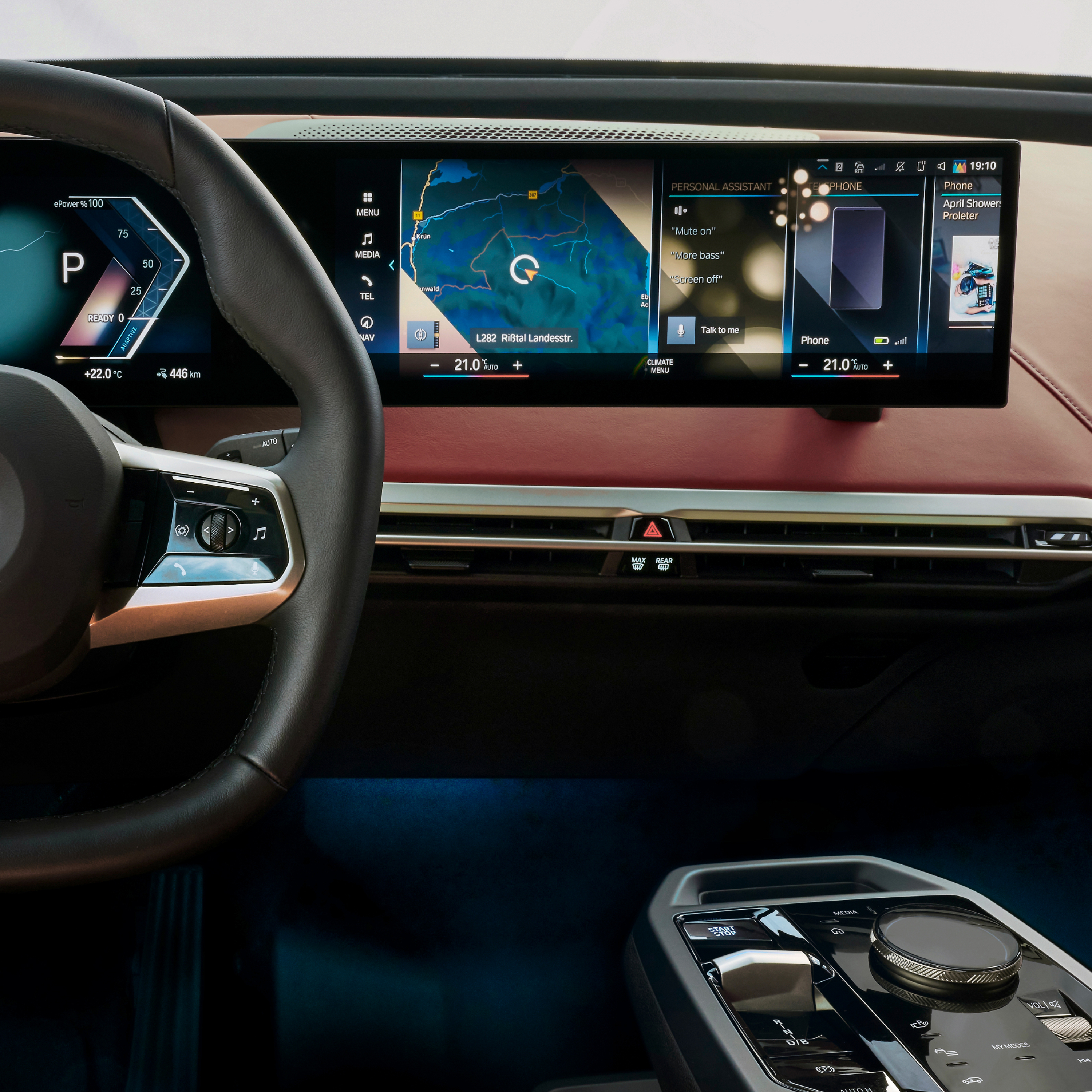 รายละเอียดจอแสดงผล BMW พร้อมแอพ